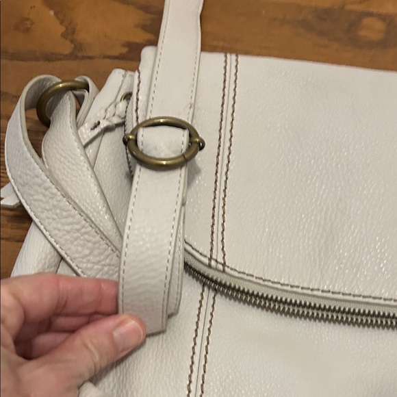 The Sak Deena Flap Elegant Cream Leather Crossbody - Picture 13 of 16